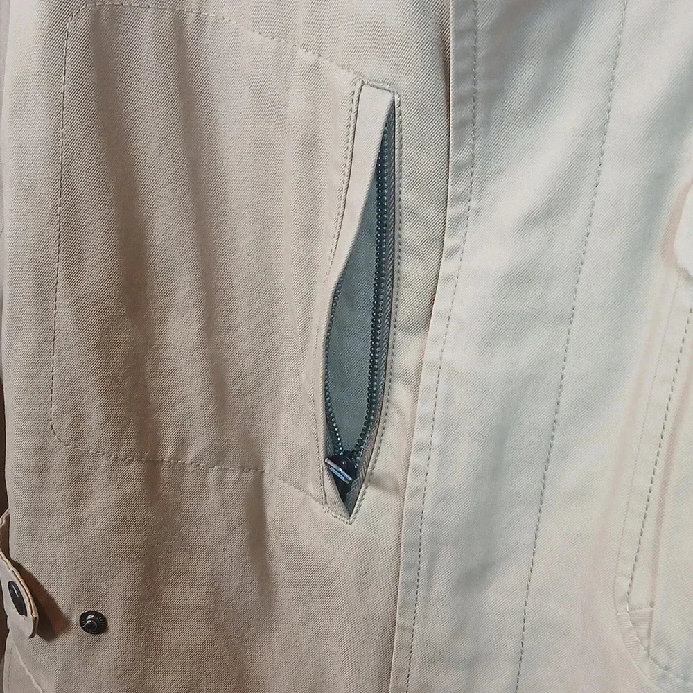 Theory Men’s Tan Zaken Raleigh Safari Jacket in tan size Large